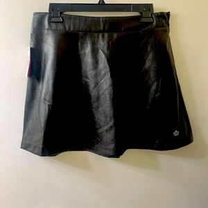 Juicy Couture A-Line Faux Leather Mini Skirt